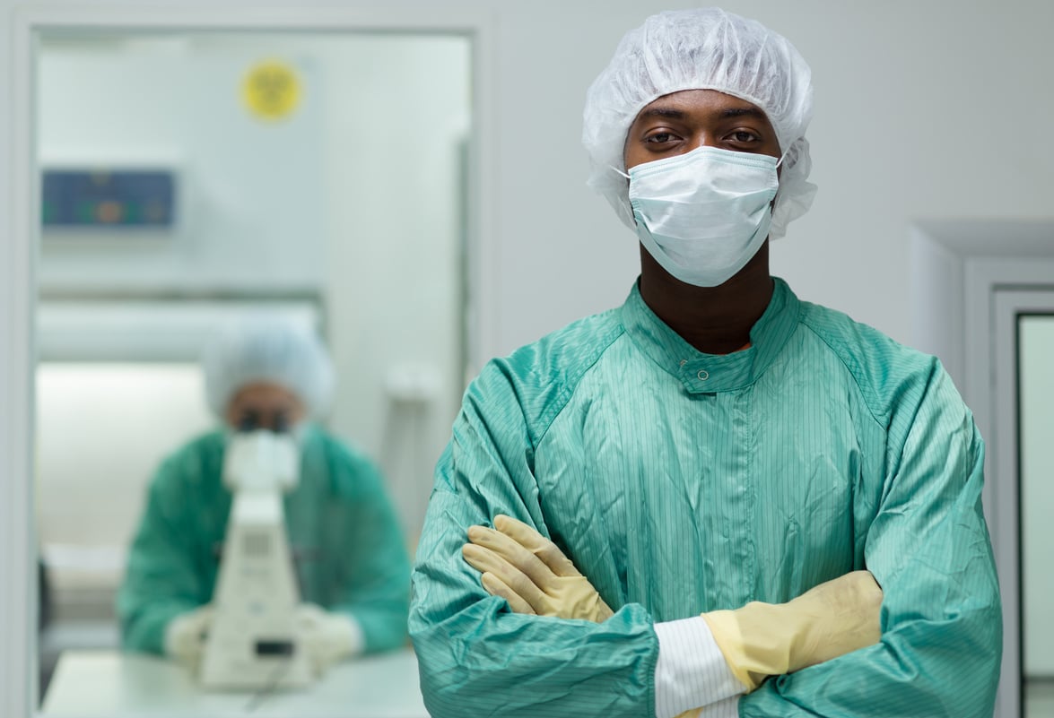 Lab Staff at Work in Pharmaceutical Laboratory